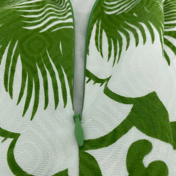 EUC Milly Green White Cotton Dress Sz 12 - Picture 11 of 13